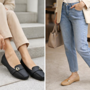 Flat Belly Studded Loafers for Women | Elegant Comfort Flats