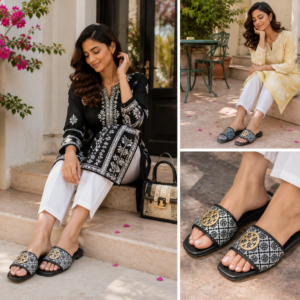 BLACK LUXE FLATS – Stylish Designer Flats for Women