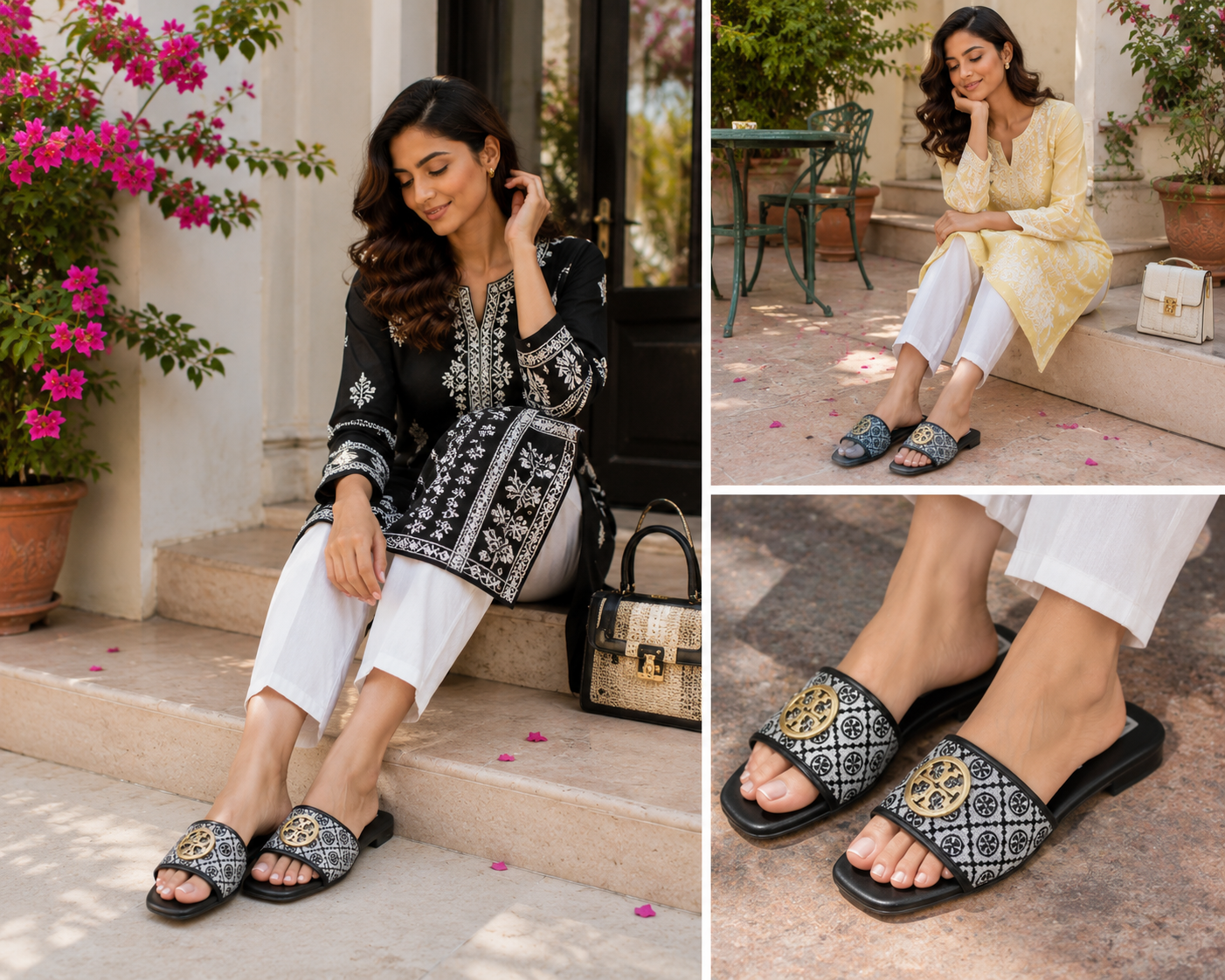 BLACK LUXE FLATS – Stylish Designer Flats for Women