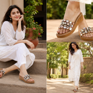 Colour Magic Embellished flats for women